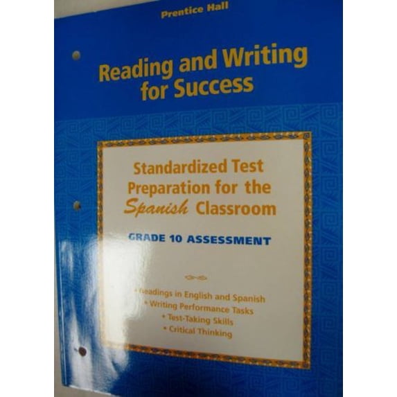 Pre-Owned Reading And Writing For Success: Spanish Student Test Prep For Grade 10 Paperback