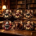 thumbnail image 1 of Reading Animal Christmas Hanging Ornament, Style E, Holiday Tree Decoration for Book Lovers, 1 of 8