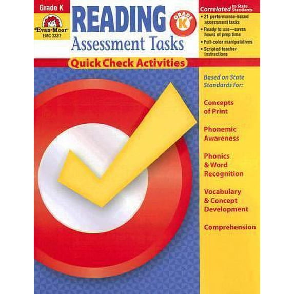 Pre-Owned Reading Assessment Tasks: Grade K: Quick Check Activities (Paperback) 1596731389 9781596731387