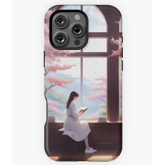 Reading At A Dream Library Art N7822 Phone Case for iPhone 17 16 15 14 13 12 11 Pro Max