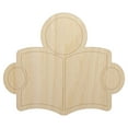 thumbnail image 1 of Reading Book Library Icon Wood Shape Unfinished Piece Cutout Craft DIY Projects - 6.25 Inch Size - 1/8 Inch Thick, 1 of 7