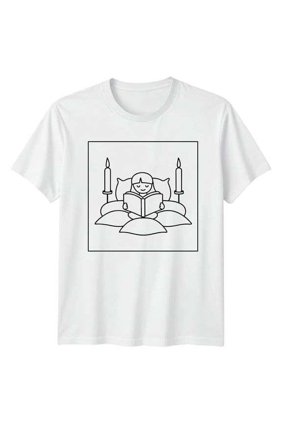 Reading Book Unisex T-Shirt Hobbies Mens Top Ladies Graphic Tee All Size S-5XL