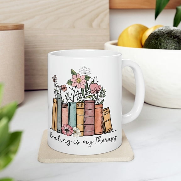 Reading Books Mug, Book Lover Mug, Teacher Mug, Reading Teacher Mug, Librarian Mug