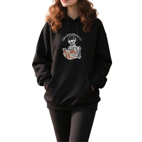 Reading Club Hoodie for Men Women, Pullover Hooded Sweatshirt, Cozy Cotton Poly Blend, Casual Reading Quotes Graphic Style, Comfortable Unisex Everyday Outfit