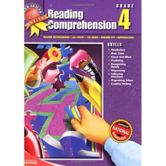 Pre-Owned Reading Comprehension, Grade 4 (Master Skills) (Paperback) 1561890448 9781561890446