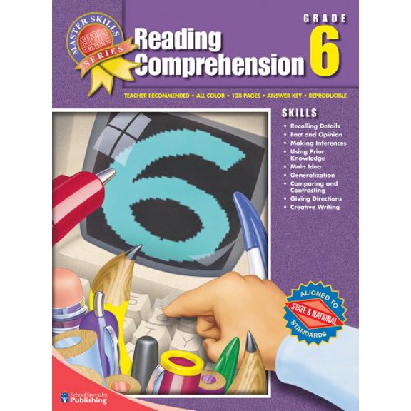 Pre-Owned Reading Comprehension, Grade 6 (Master Skills) (Paperback) 1561890464 9781561890460