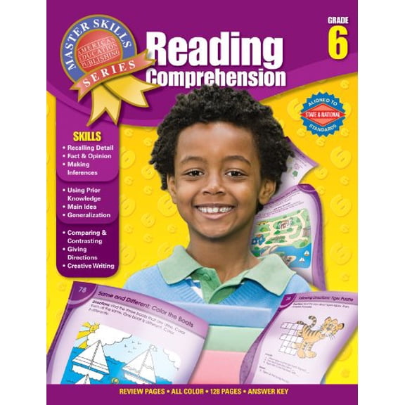 Pre-Owned Reading Comprehension, Grade 6 (Paperback) 1609962672 9781609962678