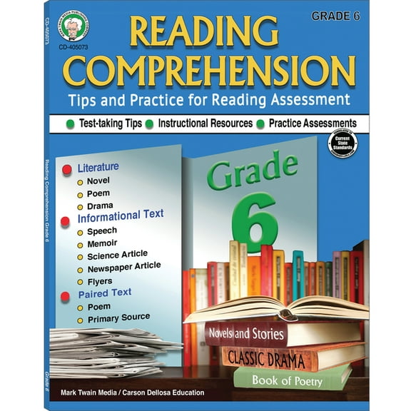 Reading Comprehension, Grade 6, (Paperback)