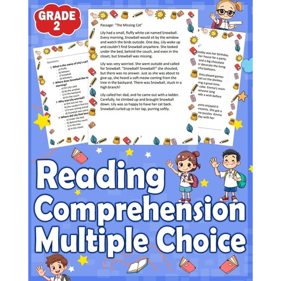 Reading Comprehension Multiple Choice Grade 2: Enhance 2nd grade reading skills with reading comprehension multiple choi, (Paperback)