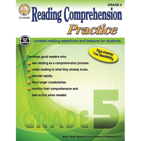 Reading Comprehension Practice, Grade 5 (Paperback)