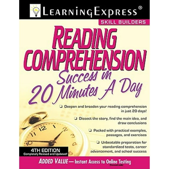 Pre-Owned Reading Comprehension Success in 20 Minutes a Day (Skill Builders) (Paperback) 1576856763 9781576856765