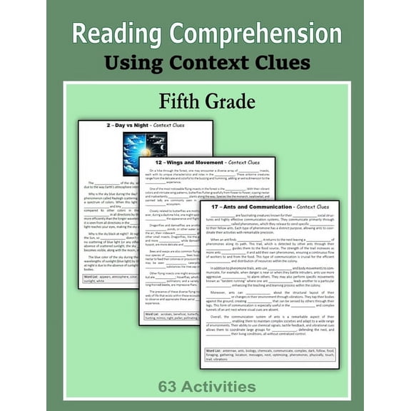 Reading Comprehension - Using Context Clues - Fifth Grade, (Paperback)