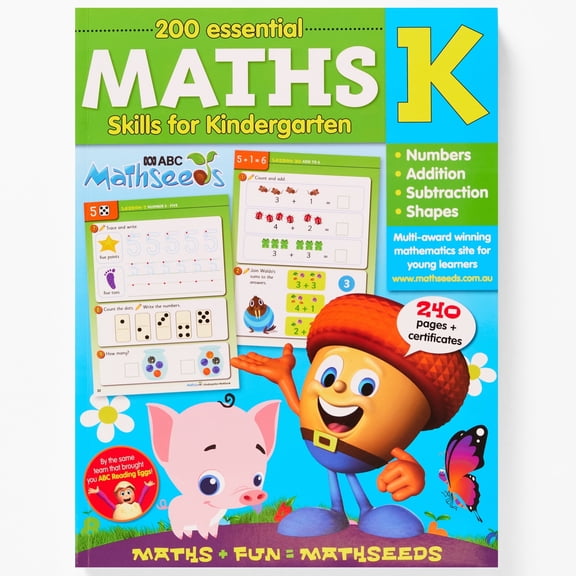 Reading Eggs: 200 Essential Math Skills for Kindergarten, Book 1 (Paperback)