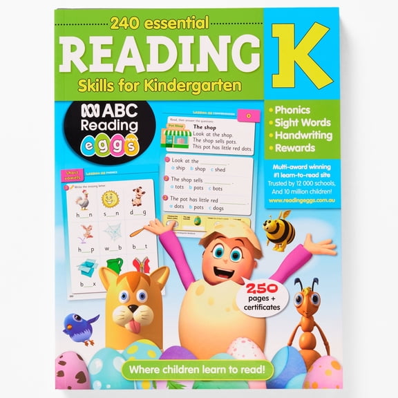 240 Essential Reading Skills for Kindergarten