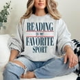 thumbnail image 1 of Reading is My Favorite Sport Sweatshirt, Vintage Reading Sweatshirt, Booklover Gift, Bookish, Librarian Sweatshirt, Bookworm, Reader Gift Tshirt All Size S-5XL, 1 of 5