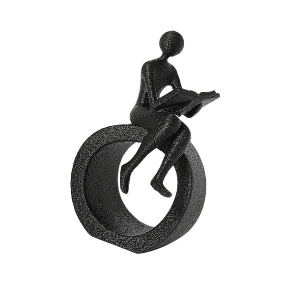 Reading Figurines and Statues Bookshelf Decorations Objects Abstract Sculpture Book Lovers Gift Moderns Art Shelf Decors