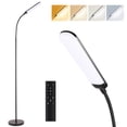 thumbnail image 1 of Reading Floor Lamp with Remote, Bright 18W Floor Lamps for Living Room with 1H Timer, Stepless Adjustable 2700K-6500K Colors & Brightness Standing Lamp with Remote & Touch Control Reading Floor Lamps, 1 of 14