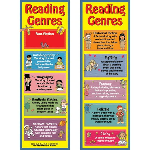 Reading Genres Bookmarks