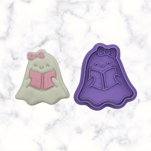 Reading Ghost Cookie Cutter and Stamp