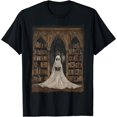 Library Reads Reading Ghost Library Halloween Librarian Book Lovers Women T-Shirt ...