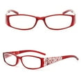 thumbnail image 1 of Reading Glasses +7.00 +7.50 +8.00 Ladies Spring Hinge with Laser Pattern Readers Pc Frame Eyeglasse, 1 of 4