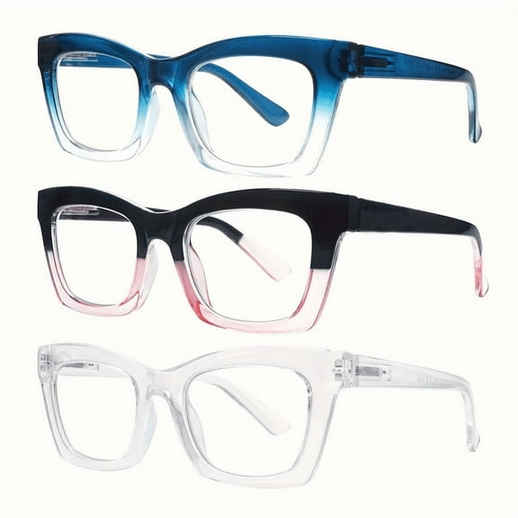 Reading Glasses Blue Light Blocking Spring Hinge Fashion Pattern Print Eyeglasses for Women 1.50