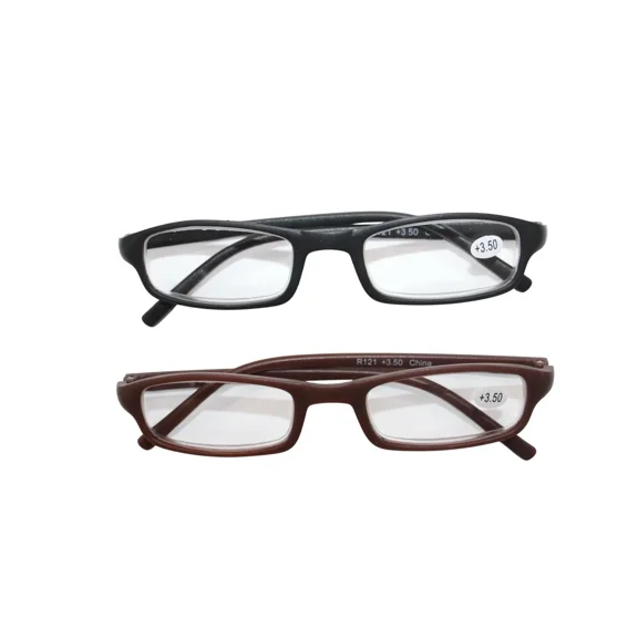 Reading Glasses Computer & Book Readers for Men/Women | All-Day Comfort | Read in Style corrective eyeglasses (Unisex) - Pack of 2