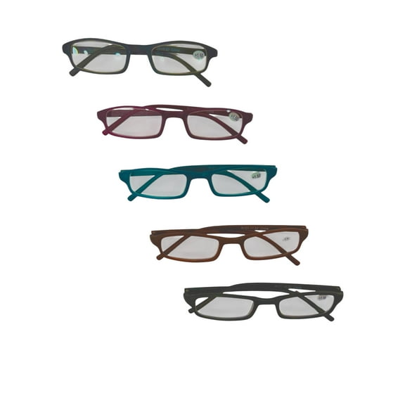 Reading Glasses Computer & Book Readers for Men/Women | All-Day Comfort | Read in Style corrective eyeglasses (Unisex) - Pack of 5