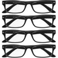 thumbnail image 1 of Reading Glasses For Men Women 4 Pack Readers Classic Unisex Retro Style New Eyeglasses, 1 of 5