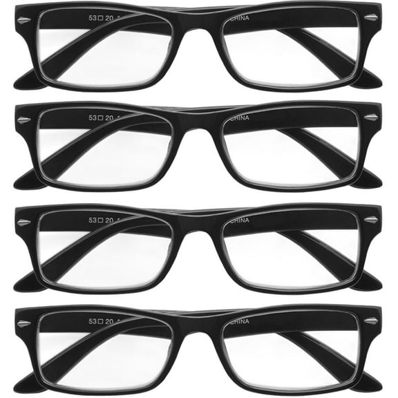 Reading Glasses For Men Women 4 Pack Readers Classic Unisex Retro Style New Eyeglasses