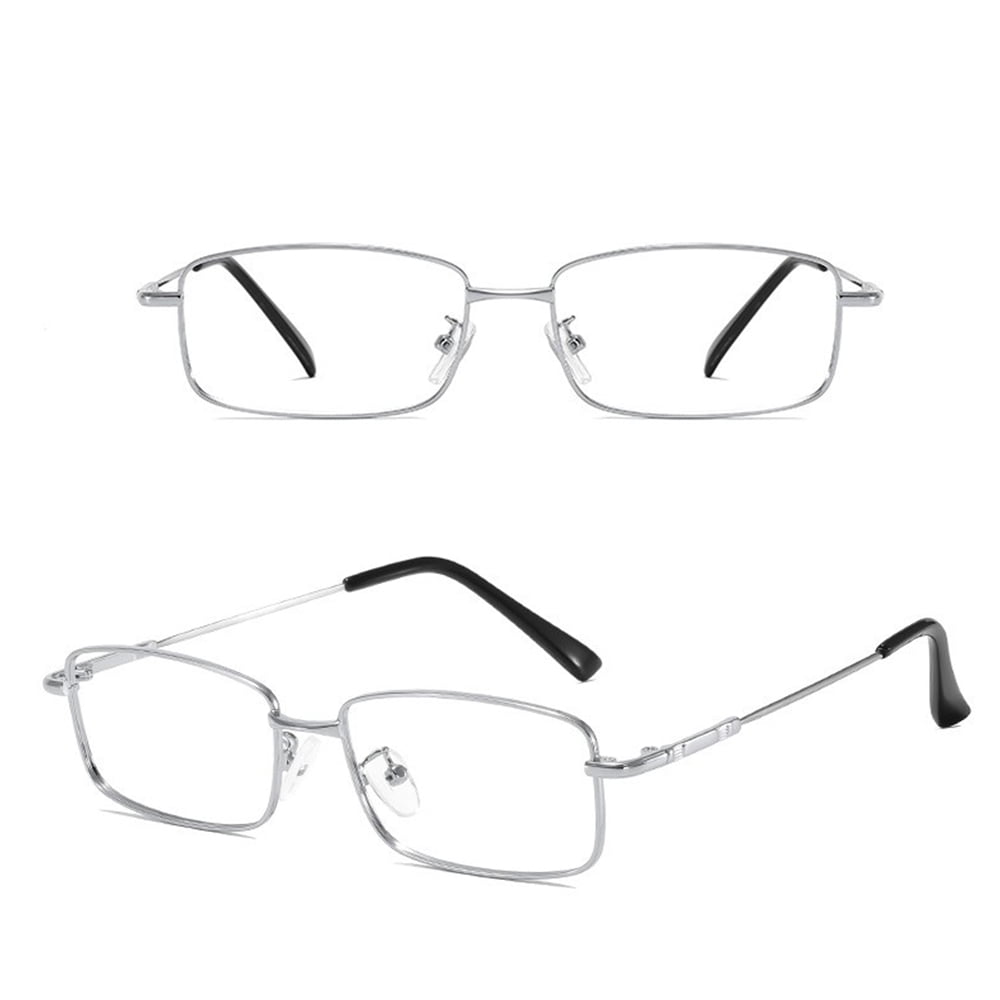 Reading Glasses High Magnification Power +7.0 +8.0 Titanium Ultra Clear Men & Women Blue Light Blocking Reader