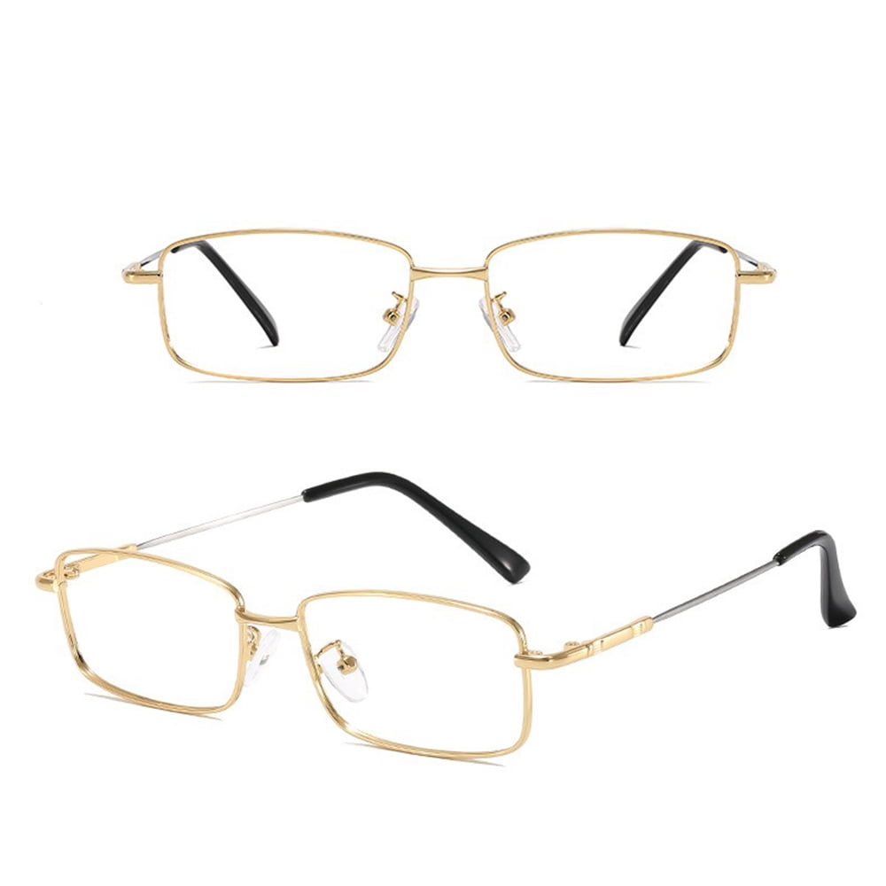 Reading Glasses High Magnification Power +7.0 +8.0 Titanium Ultra Clear Men & Women Blue Light Blocking Reader
