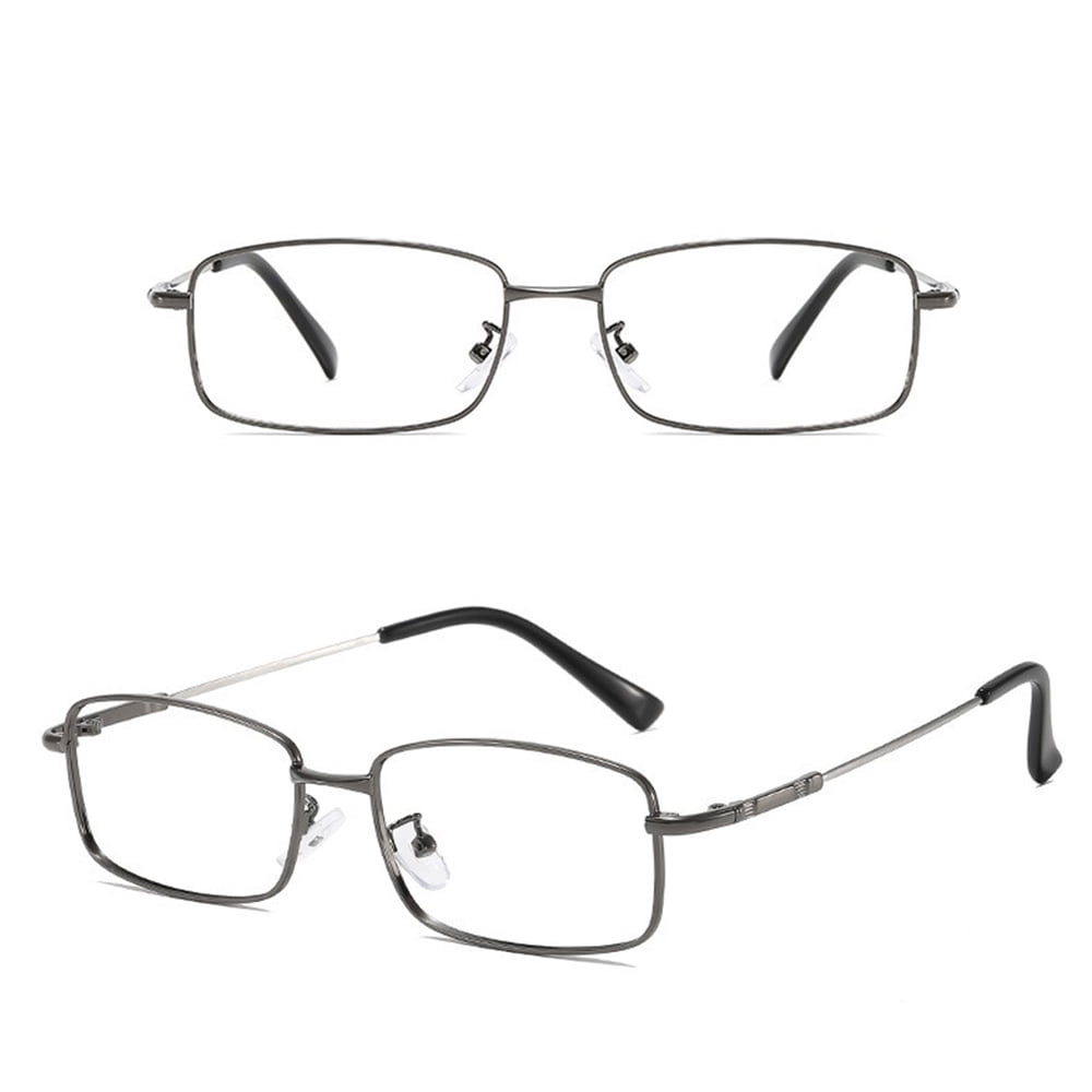 Reading Glasses High Magnification Power +7.0 +8.0 Titanium Ultra Clear Men & Women Blue Light Blocking Reader
