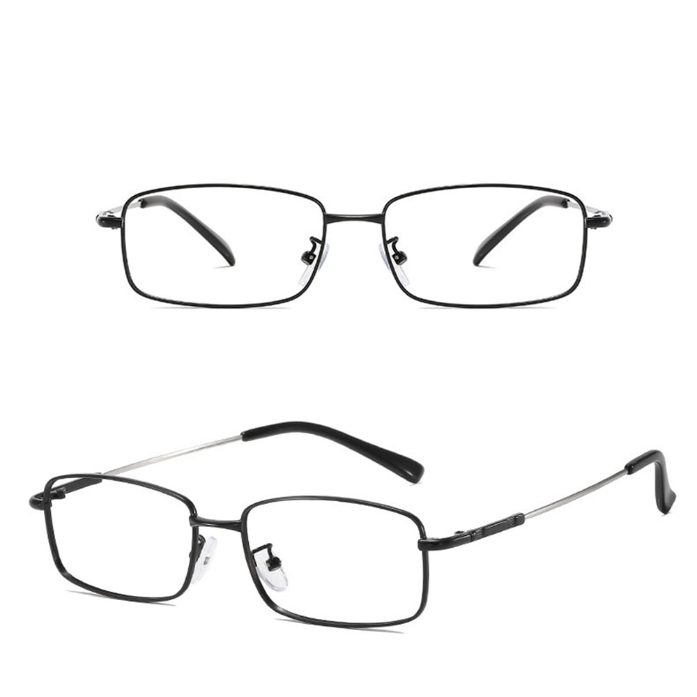 Reading Glasses High Magnification Power +7.0 +8.0 Titanium Ultra Clear Men & Women Blue Light Blocking Reader