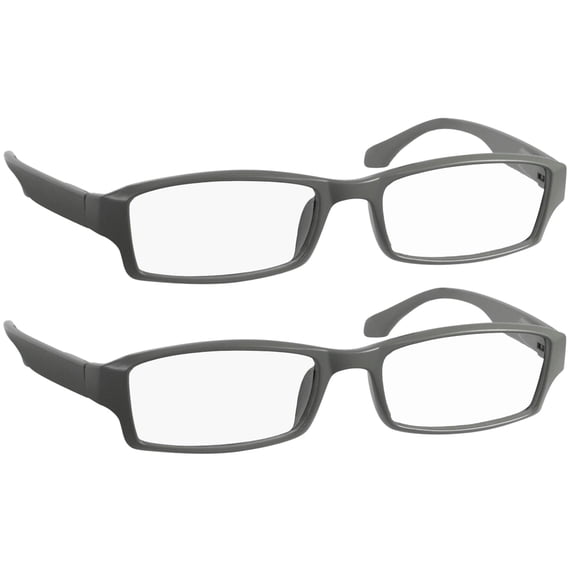 Reading Glasses For Men & Women _ 2 Pack of Readers _ Spring Arms & Dura-Tight Screws _ Always Have a Stylish Look and Crystal Clear Vision When You Need It!
