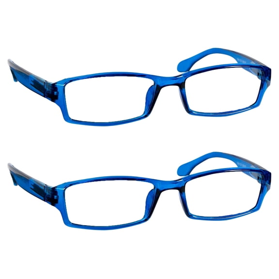 Reading Glasses For Men & Women _ 2 Pack of Readers _ Spring Arms & Dura-Tight Screws _ Always Have a Stylish Look and Crystal Clear Vision When You Need It!