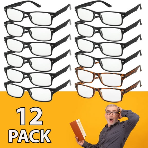 Reading Glasses Mens Womens Unisex 12 Pack Buy All Powers Eyeglasses Readers