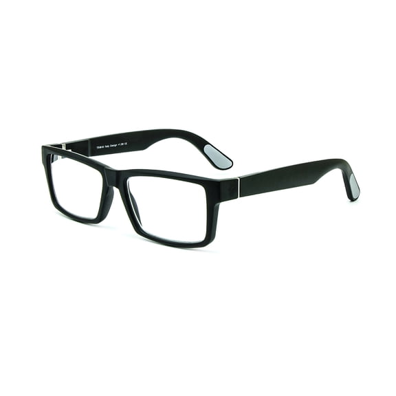 Reading Glasses Retangular Trendy Bold Thick Design Lightweighted Spring Metal Hinge Anti-Slip Temples