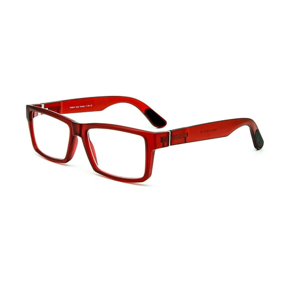 Reading Glasses Retangular Trendy Bold Thick Design Lightweighted Spring Metal Hinge Anti-Slip Temples