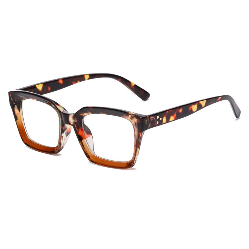 Reading Glasses Square Diopter Oversized Large Frame Highdefinition Presbyopia.