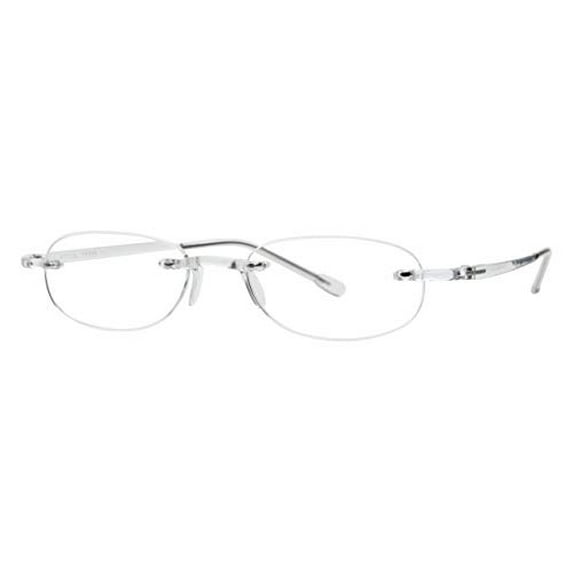 Reading Glasses by SCOJO New York, Original Gels Readers, Rimless Oval Glasses, Cobalt, 2.25x