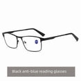 thumbnail image 1 of Reading Glasses for Men Blue Light Blocking Computer Readers Metal Frame Eyewear Magnification 1.0x,Black, 1 of 7