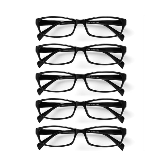 Reading Glasses for Women, 5 pack Fashion Readers for Women Men Spring Hinge Eye Glasses, Blue Light Reading Glasses