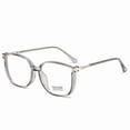 thumbnail image 1 of Reading Glasses for Women Men 2.5 x - Blue Light Blocking Computer Glasses, Oversize Square Eyestrain,Light Grey, 1 of 9