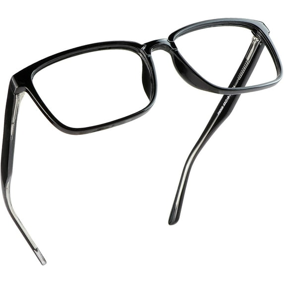 LifeArt Anti-Glare Blue Light Blocking Reading Glasses (Square Frame, +0.50 Magnification)