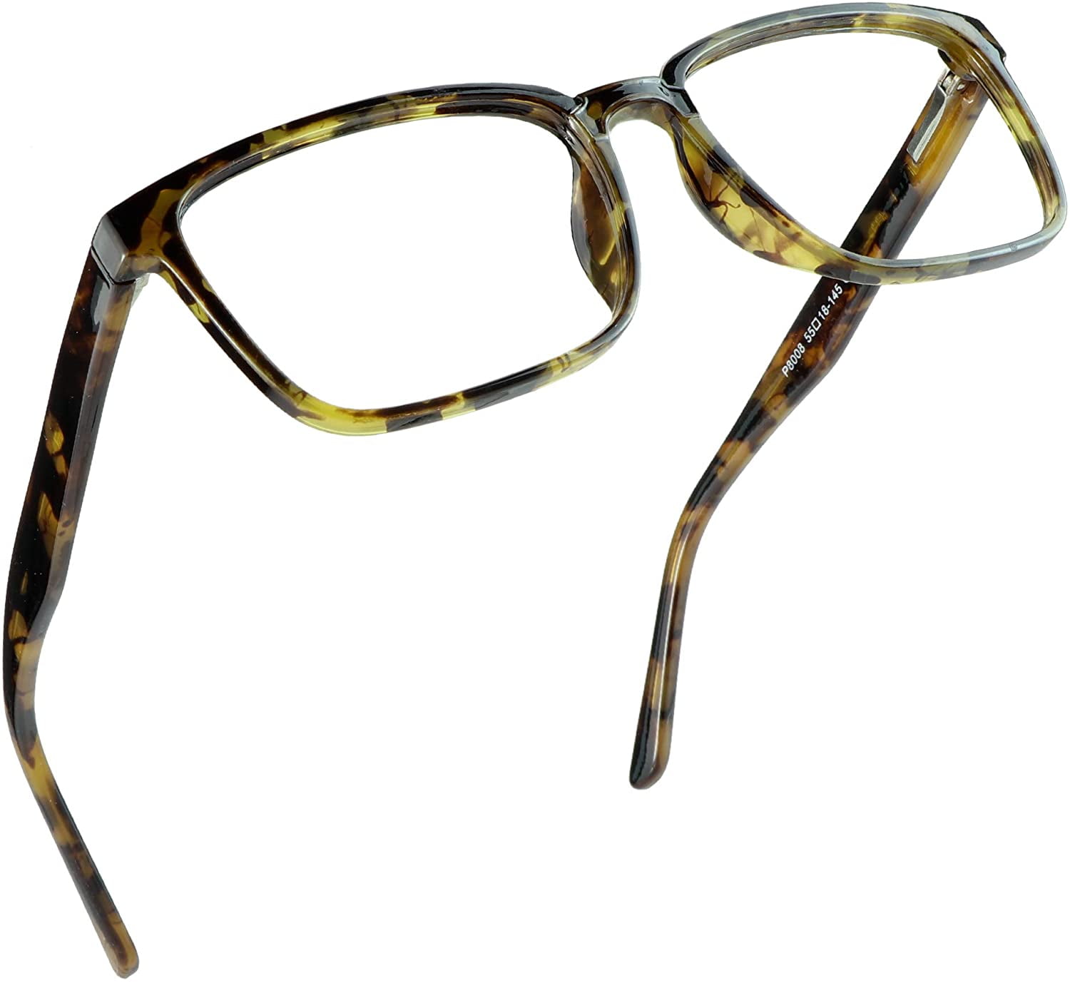 Reading Glasses with Flexible Spring Hinge, Blue Light Blocking Glasses for Women and Men, Anti eyestrain (Tortoise, +1.25 Magnification)