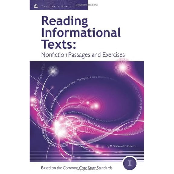 Pre-Owned Reading Informational Texts: Book I : NonFiction Passages and Exercises Based on the Common Core State Standards (Audiobook) 9781935468455