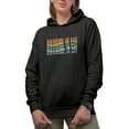 thumbnail image 1 of Reading Is Lit, Book Lover or Librarian Quote, Groovy Retro Wavy Text Merch Gift, Black Hooded Sweatshirt or Hoodie, XL, 1 of 5