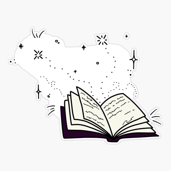Reading Is Magical Book Lover Sticker