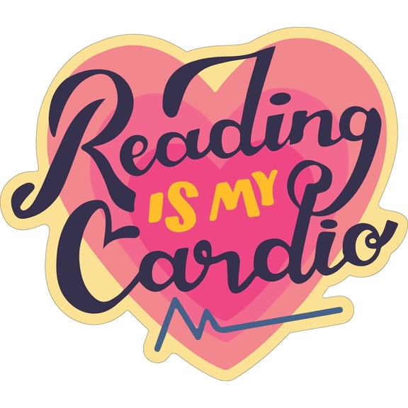 Reading Is My Cardio Sticker (Pack of 6), (Paperback)